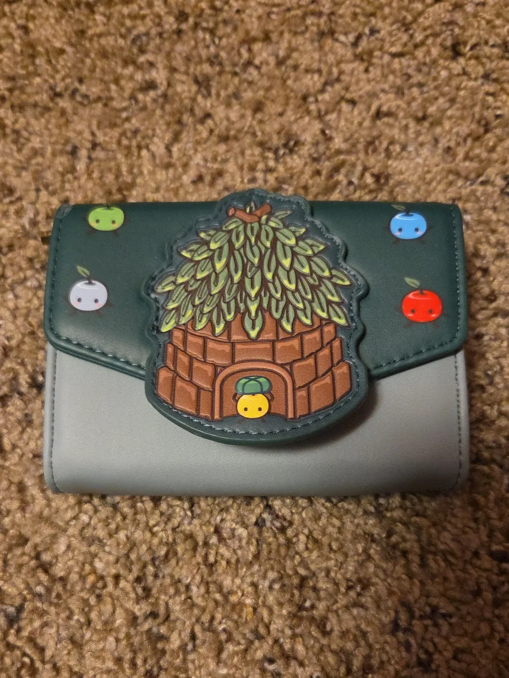 Stardew Valley Forest Green Trifold Wallet with Magnet Snap